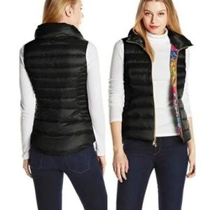 NEW!  Lilly Pulitzer Black Down Puffer Vest Size XXS Retail $248
